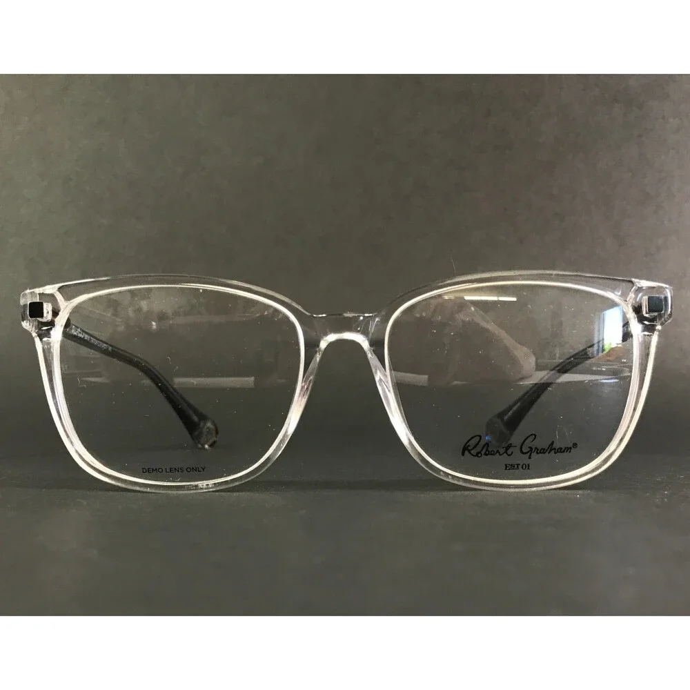 Robert Graham Eyeglasses Frames TRITON CLR Clear Rectangle Full Rim 54-17-145